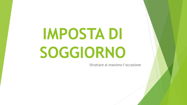 Schermata dimostrativa del software imposta di soggiorno